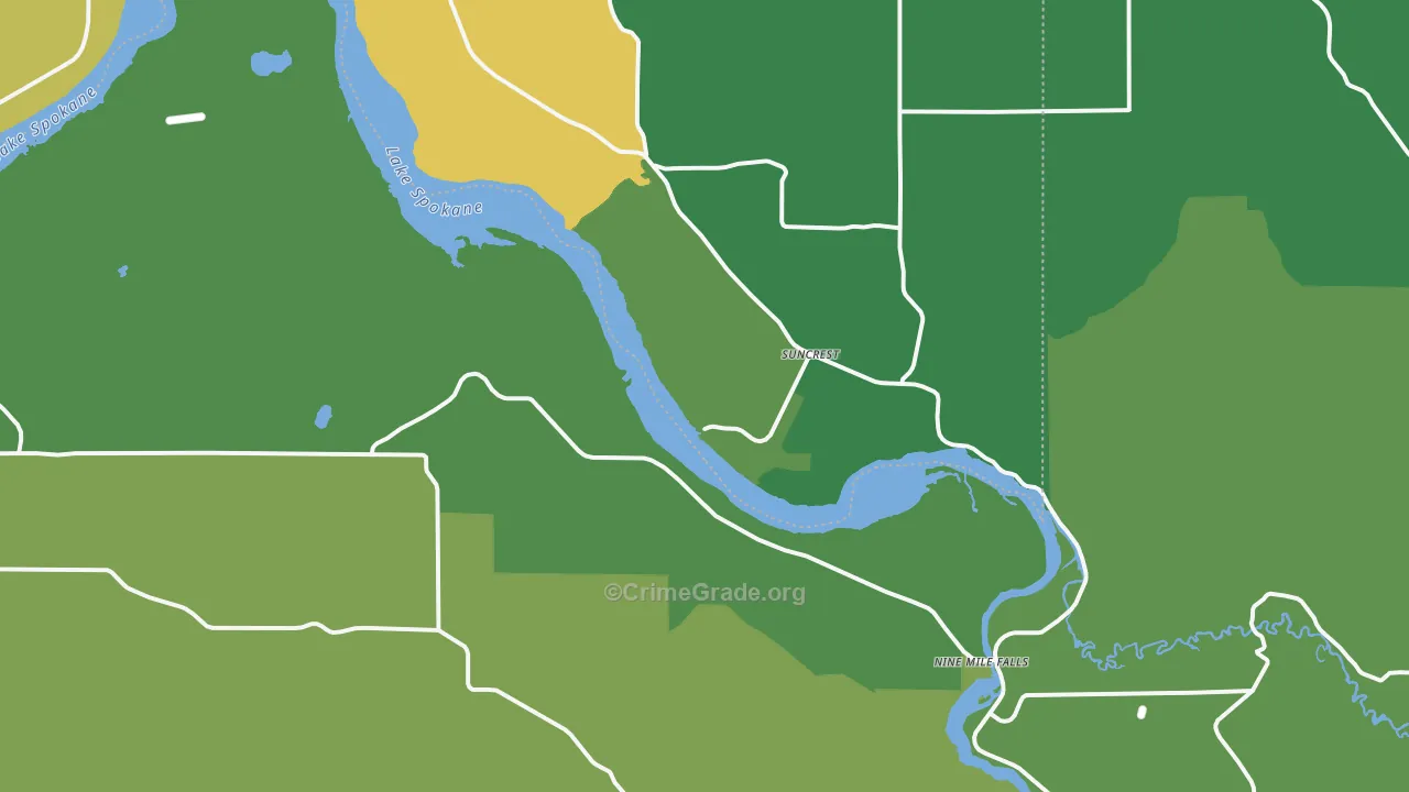 99026, WA Map of Theft Rates