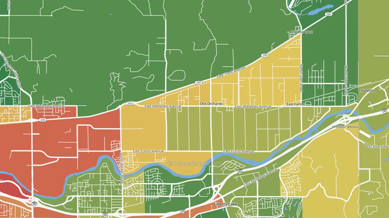 99027, WA Map of Theft Rates
