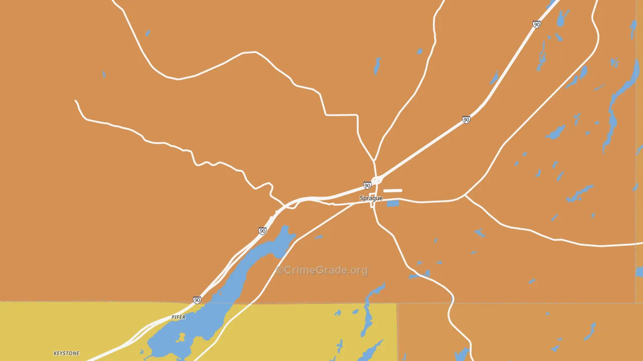 99032, WA Map of Theft Rates