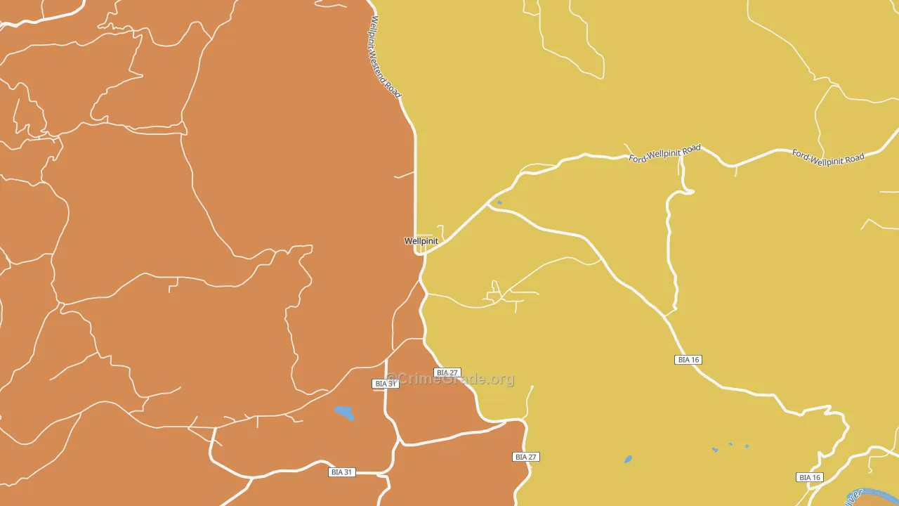 99040, WA Map of Theft Rates