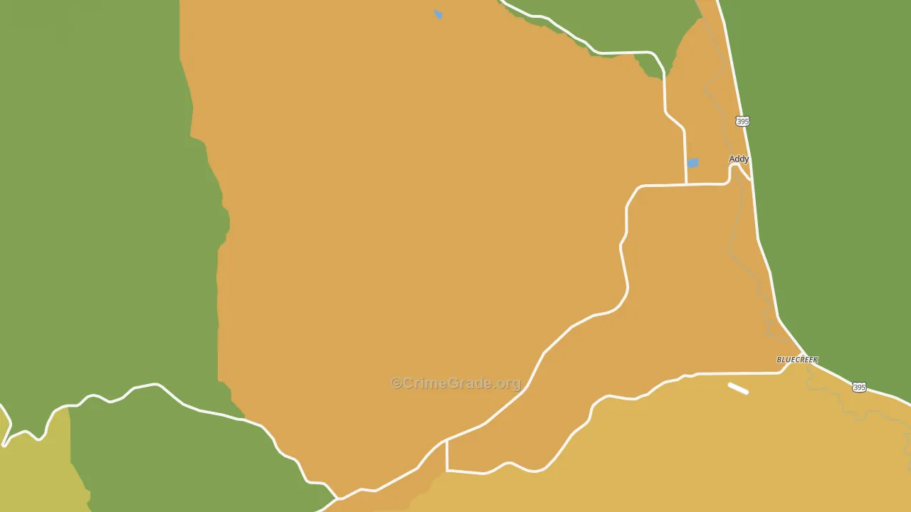 99101, WA Map of Theft Rates