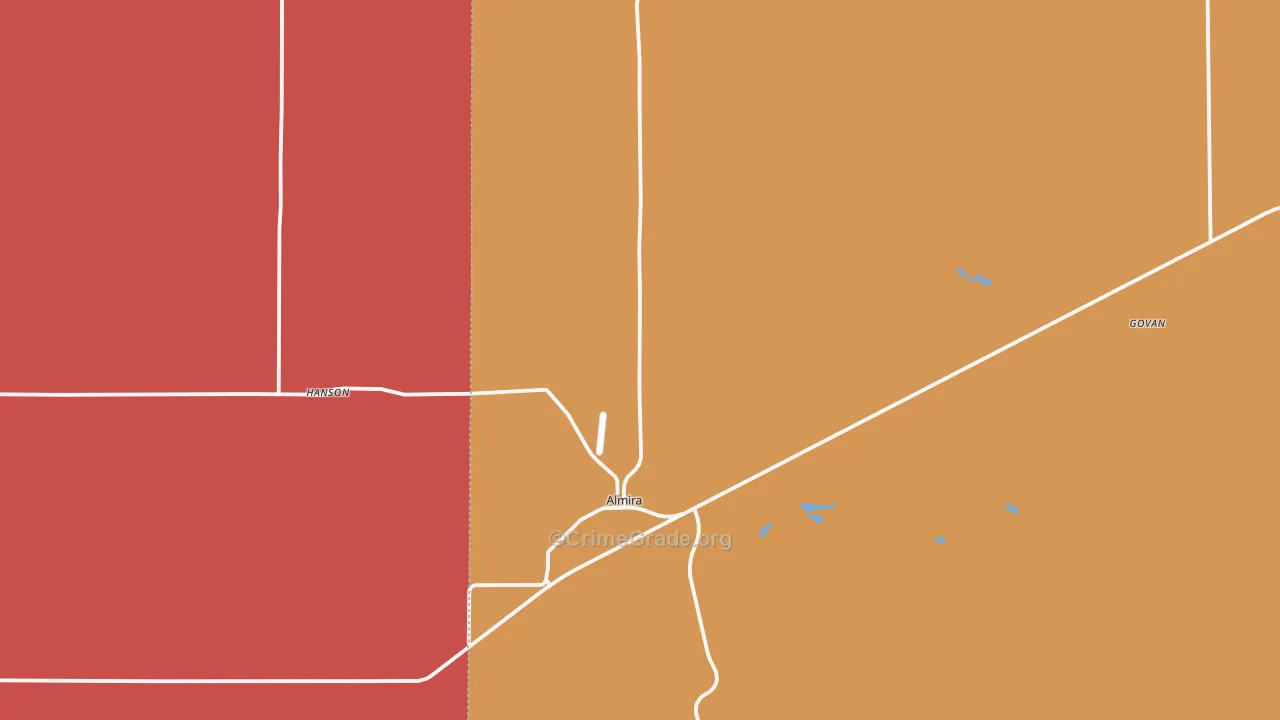99103, WA Map of Theft Rates
