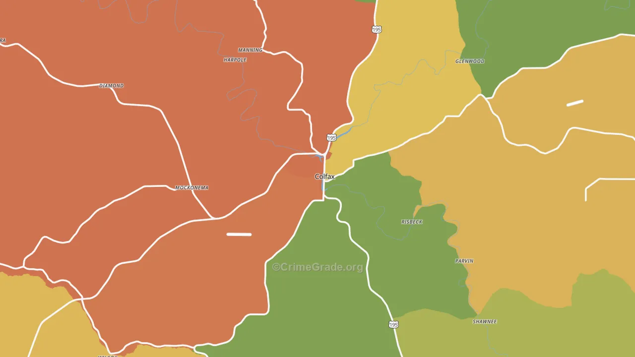 99111, WA Map of Theft Rates