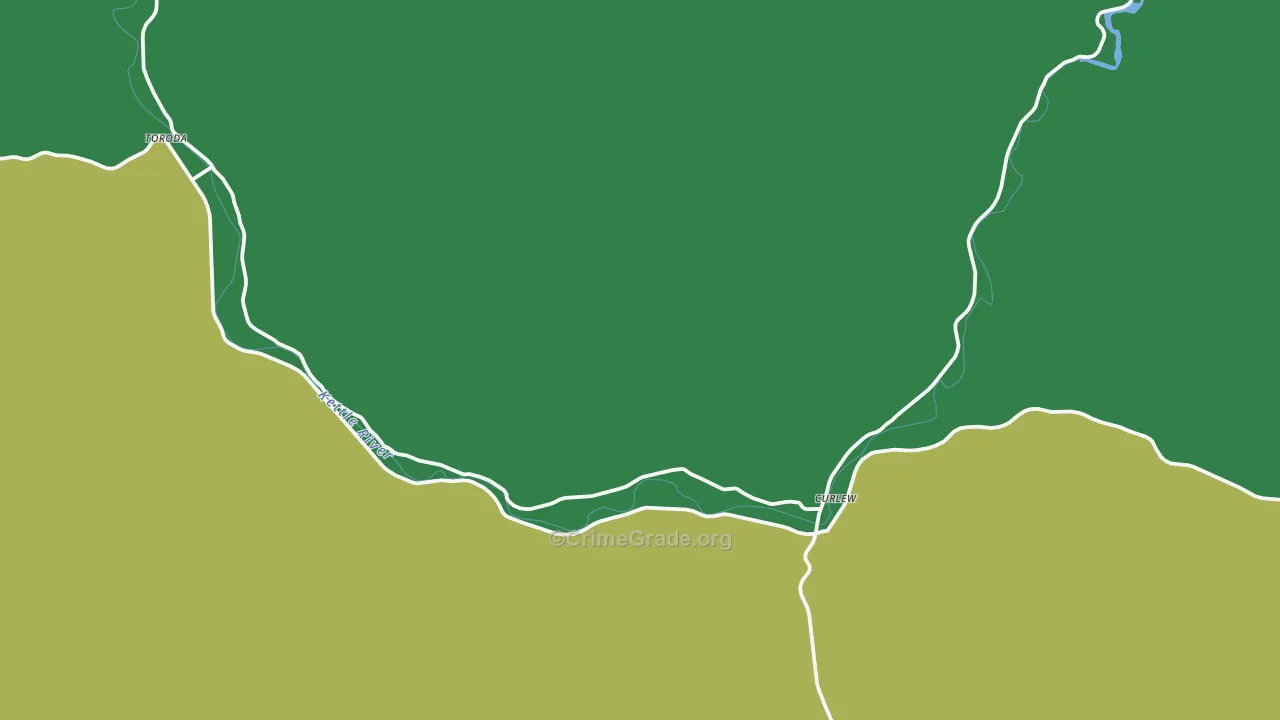 99118, WA Map of Theft Rates