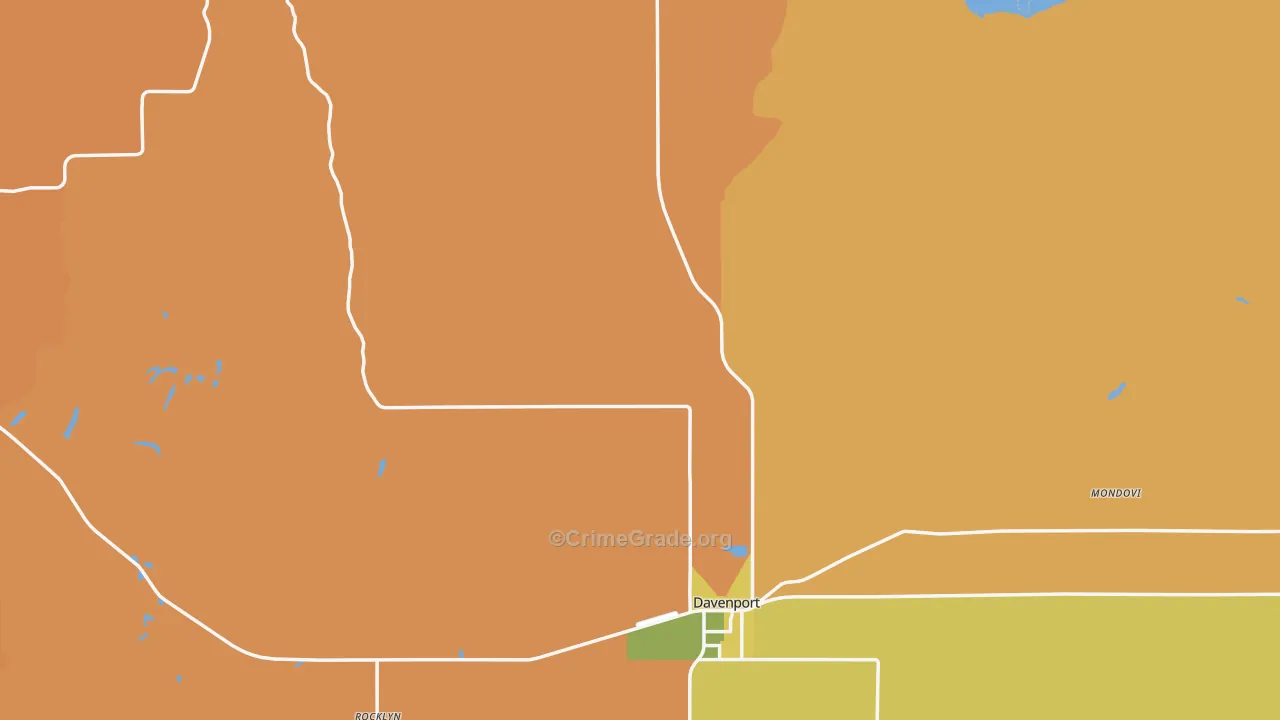 99122, WA Map of Theft Rates