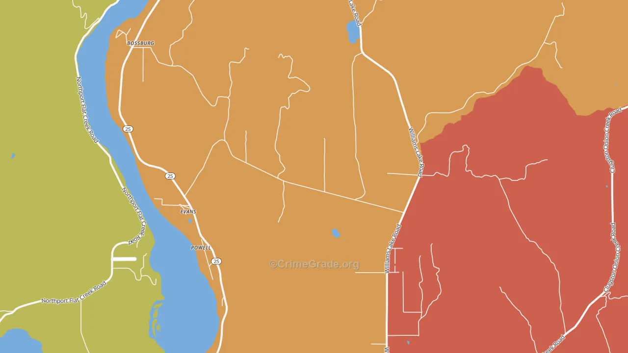 99126, WA Map of Theft Rates