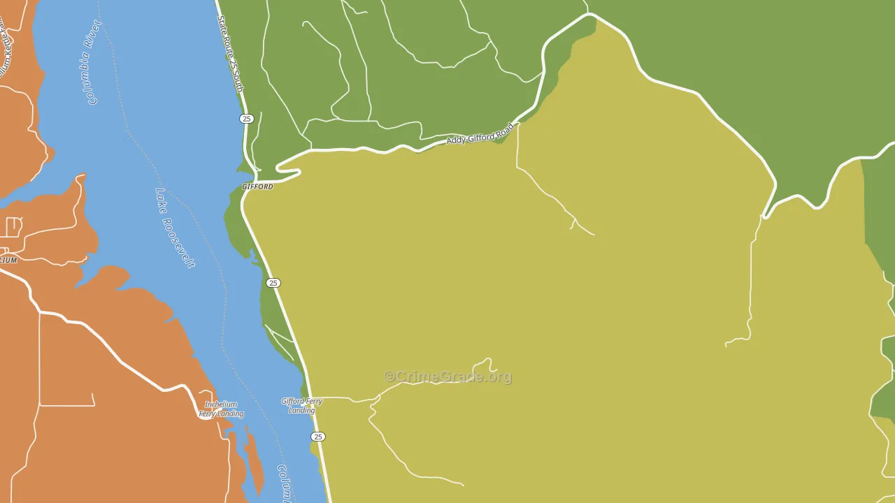 99131, WA Map of Theft Rates