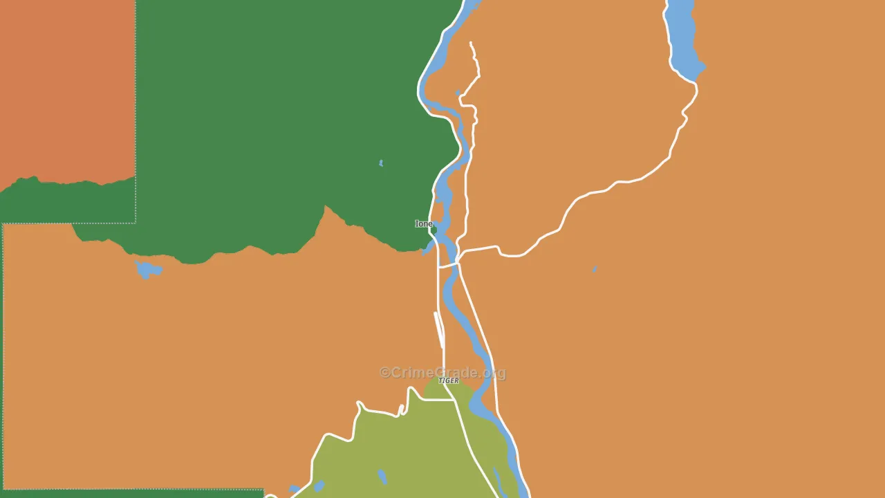 99139, WA Map of Theft Rates