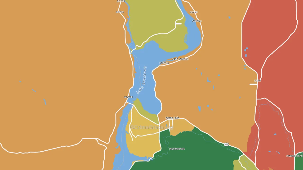 99141, WA Map of Theft Rates
