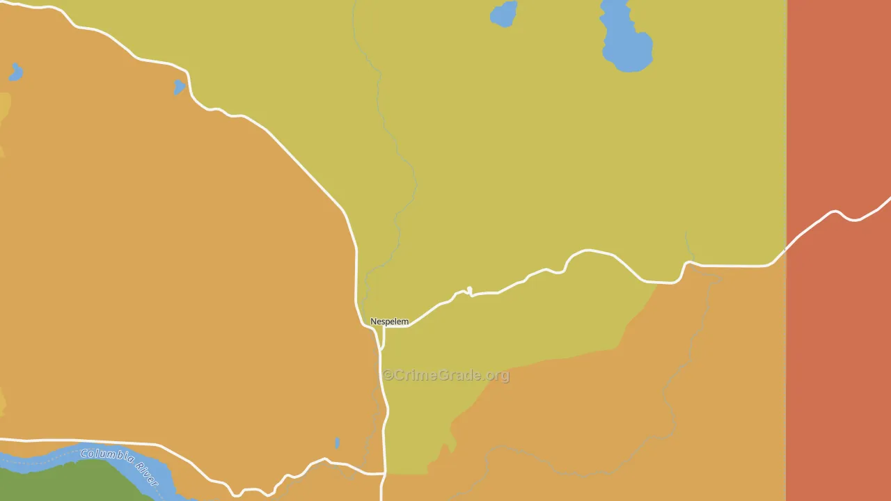 99155, WA Map of Theft Rates