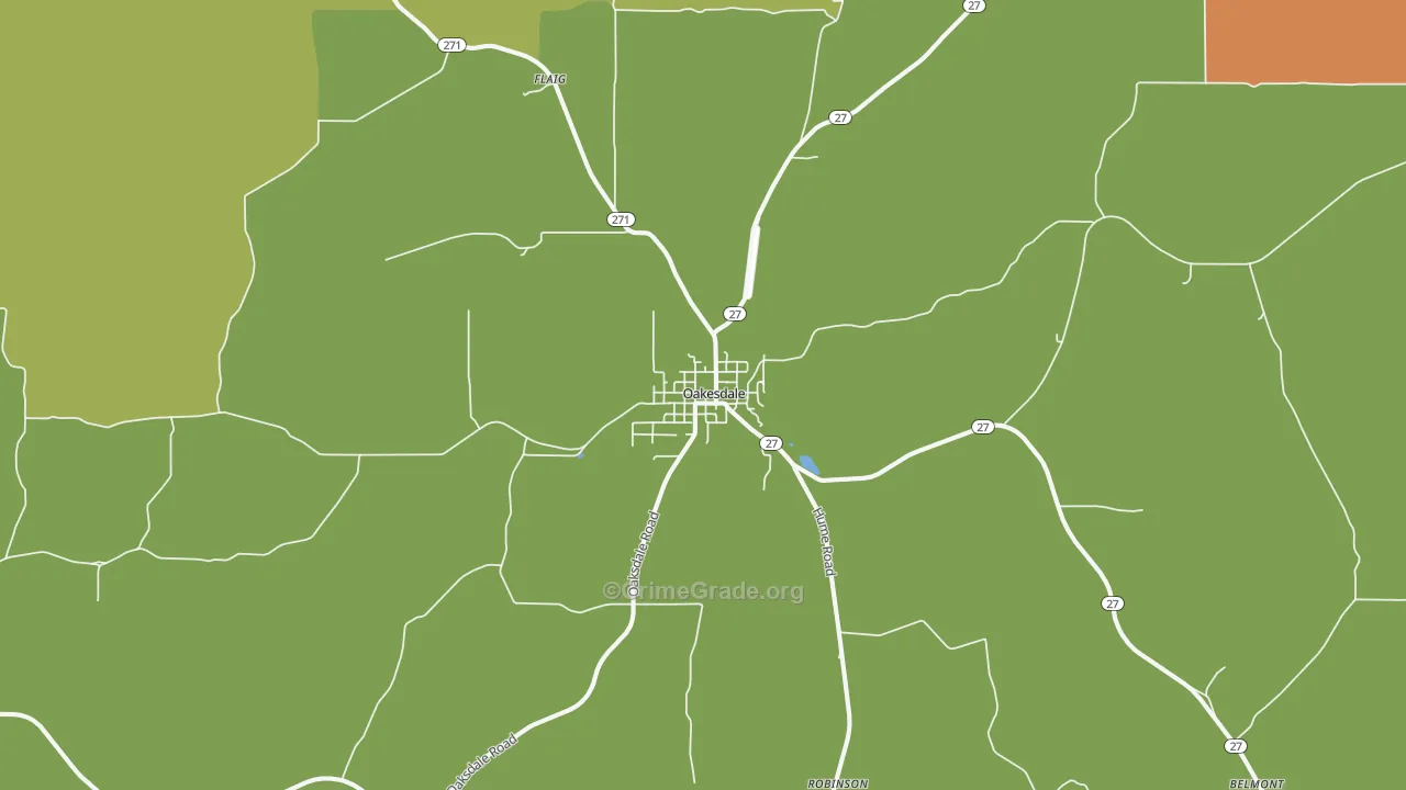 99158, WA Map of Theft Rates