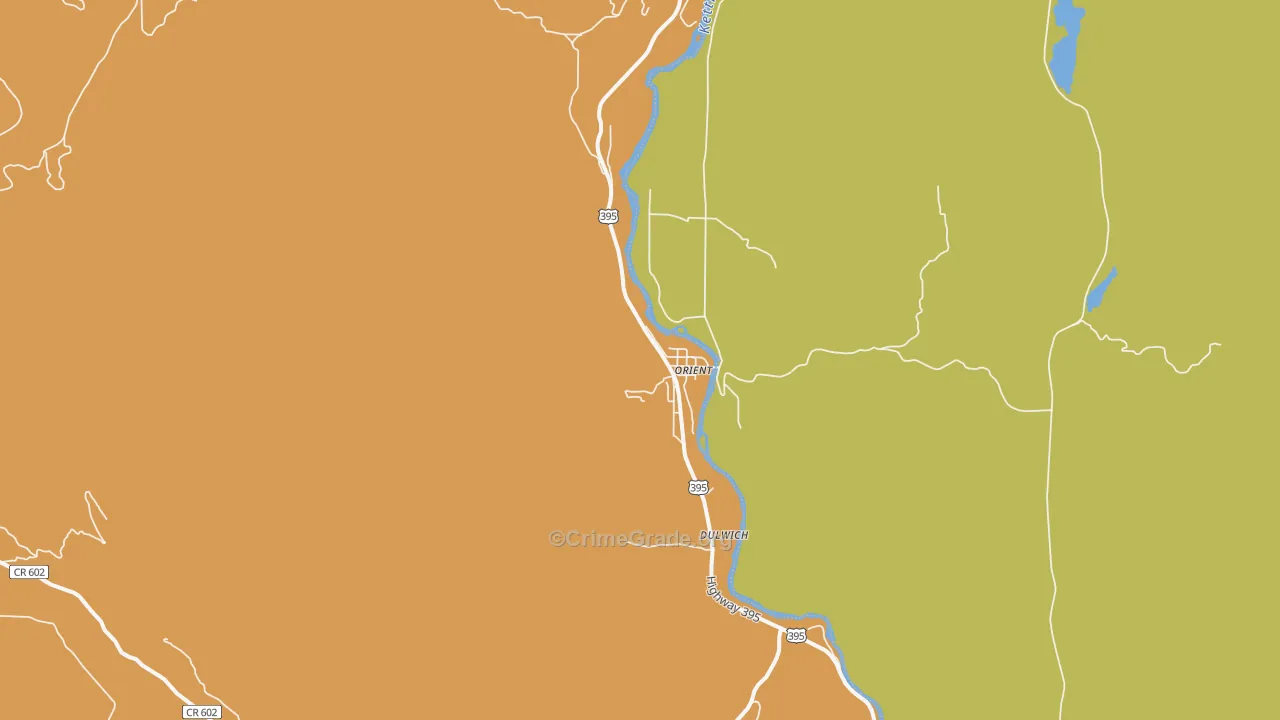 99160, WA Map of Theft Rates