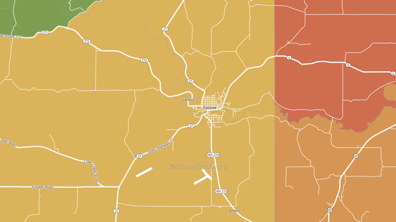 99161, WA Map of Theft Rates