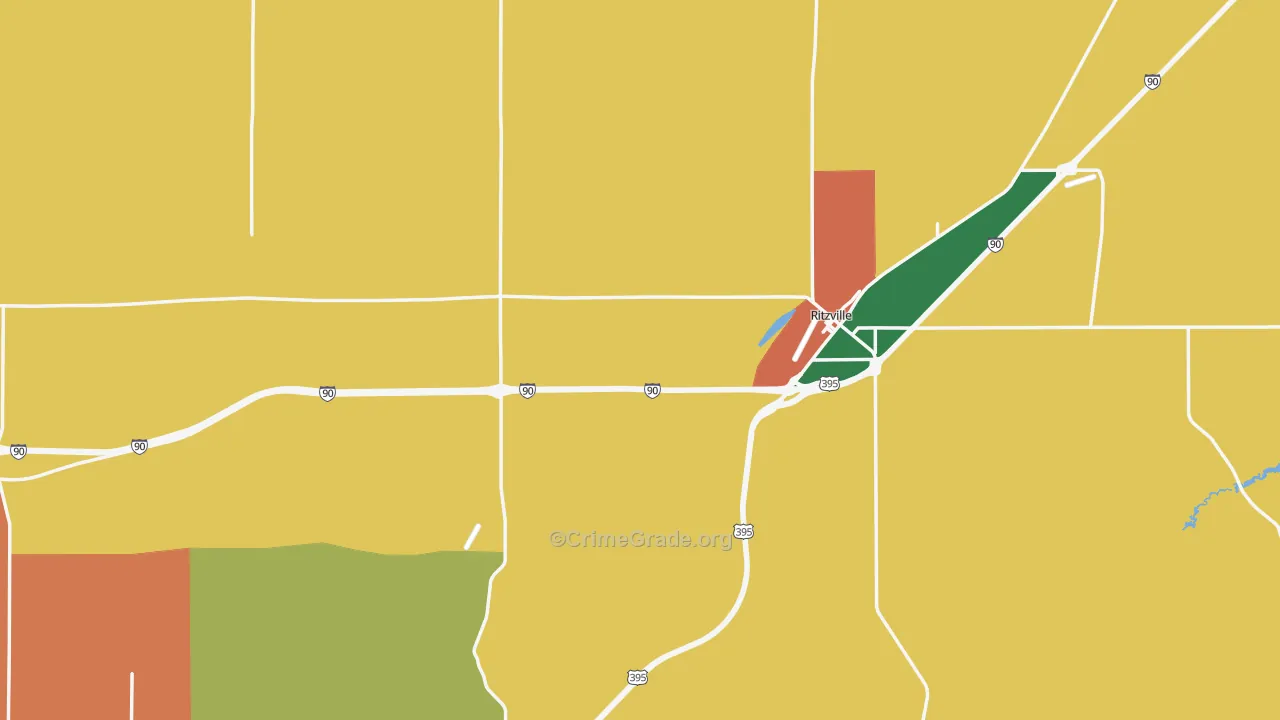 99169, WA Map of Theft Rates
