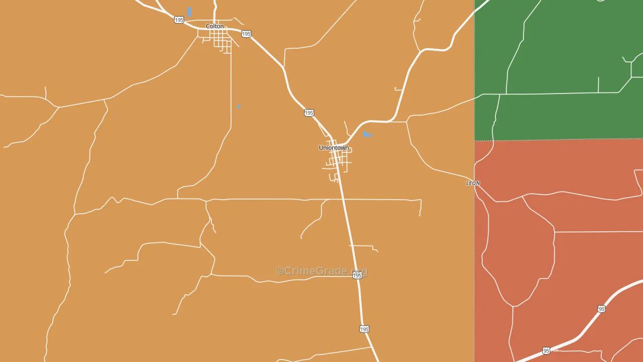99179, WA Map of Theft Rates
