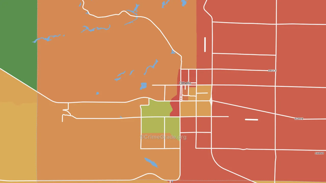 99344, WA Map of Theft Rates