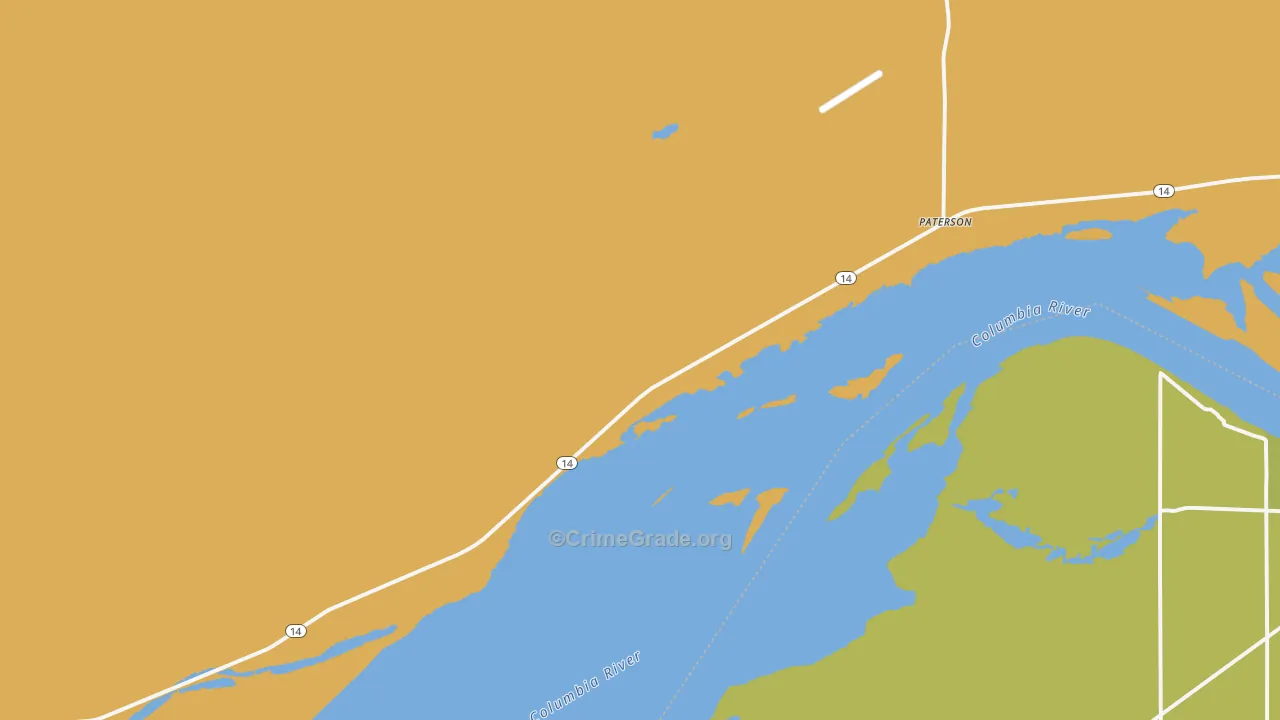 99345, WA Map of Theft Rates