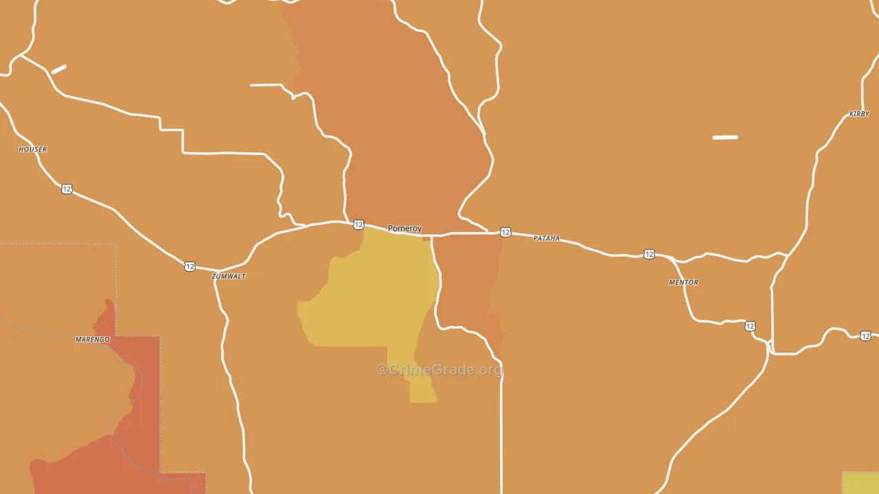 99347, WA Map of Theft Rates