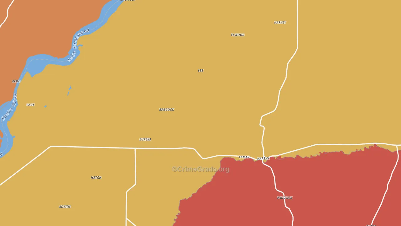 99348, WA Map of Theft Rates