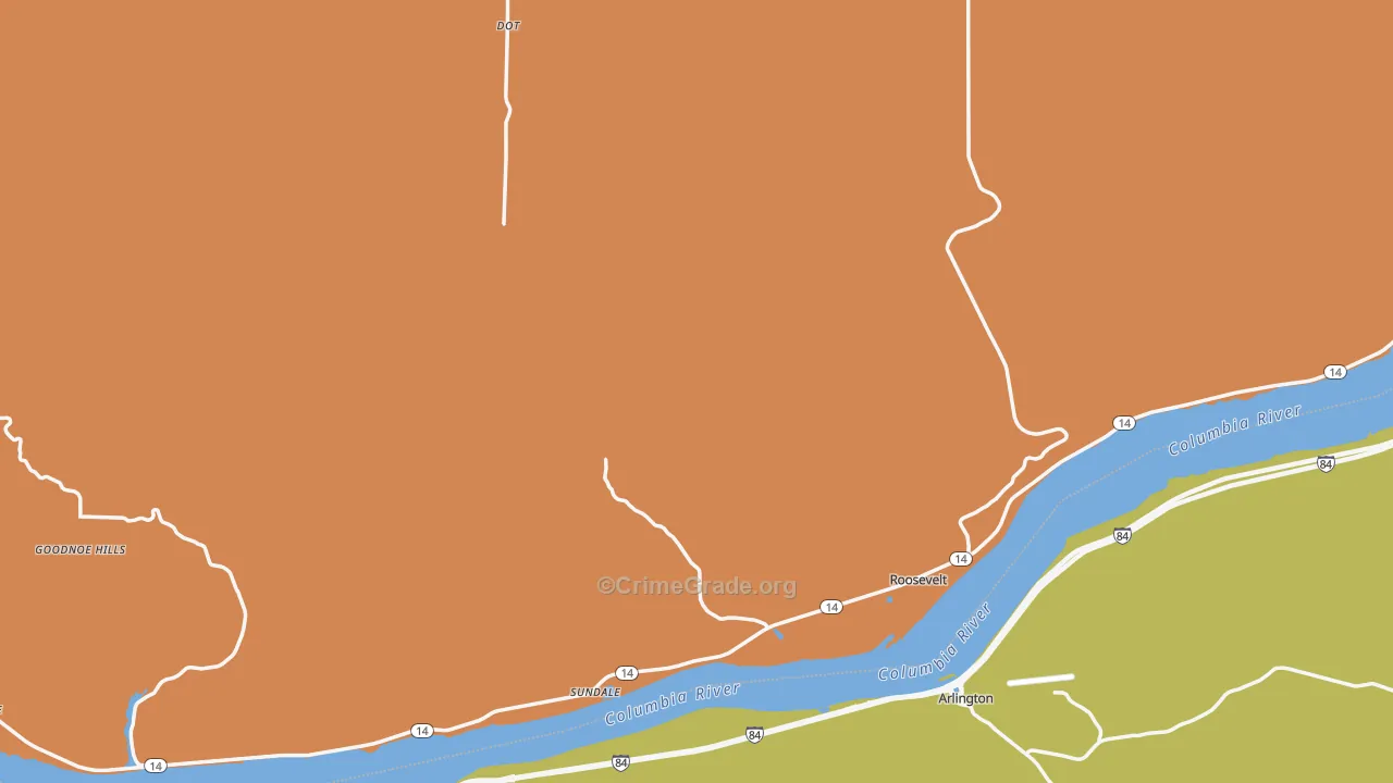 99356, WA Map of Theft Rates