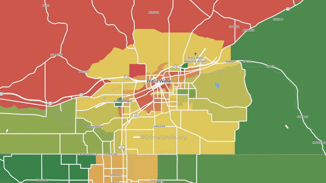 99362, WA Map of Theft Rates