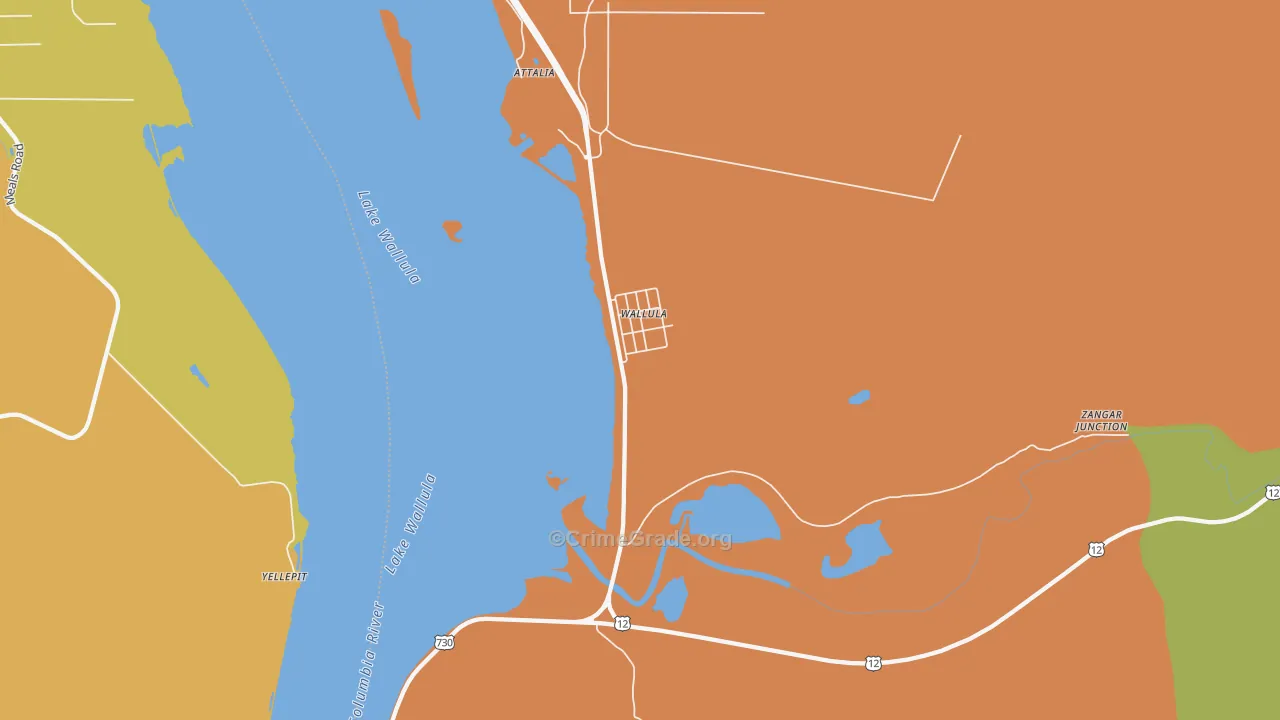 99363, WA Map of Theft Rates