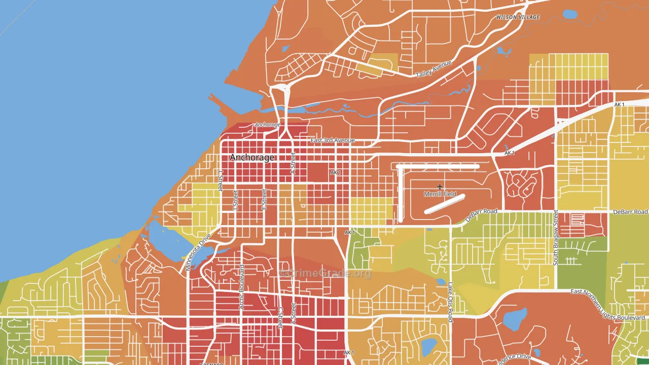 99501, AK Map of Theft Rates