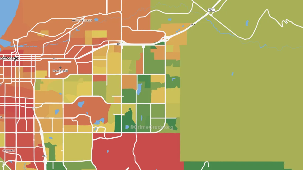 99504, AK Map of Theft Rates