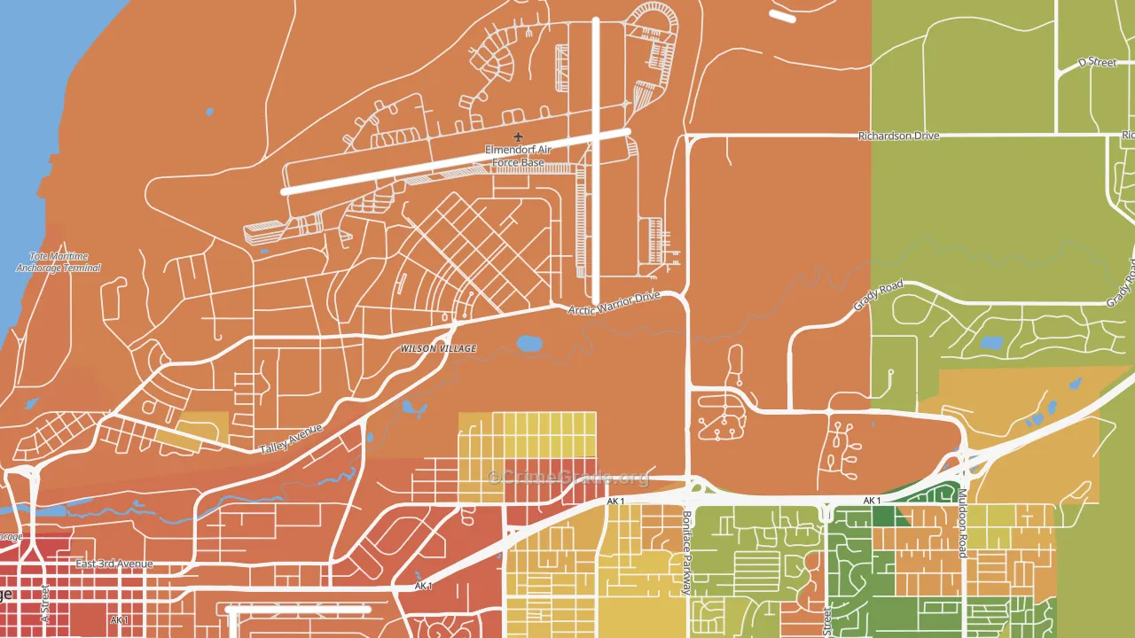 99506, AK Map of Theft Rates