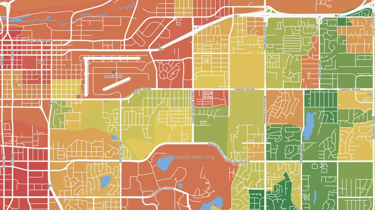 99508, AK Map of Theft Rates