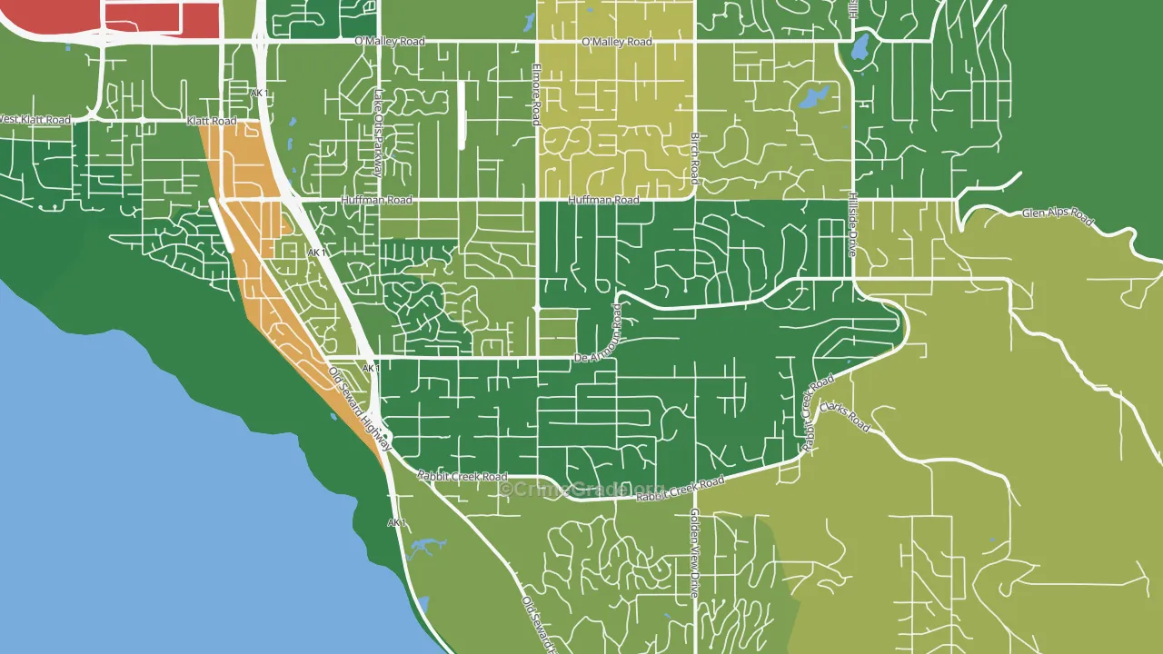 99516, AK Map of Theft Rates