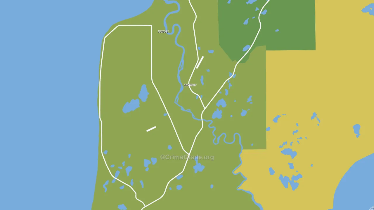 99610, AK Map of Theft Rates