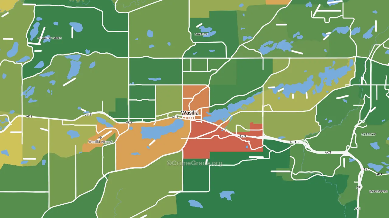 99654, AK Map of Theft Rates