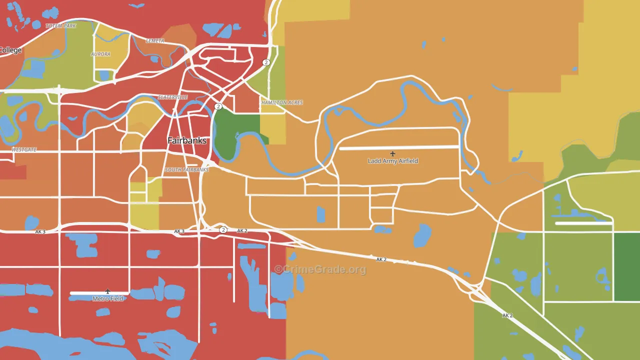 99703, AK Map of Theft Rates