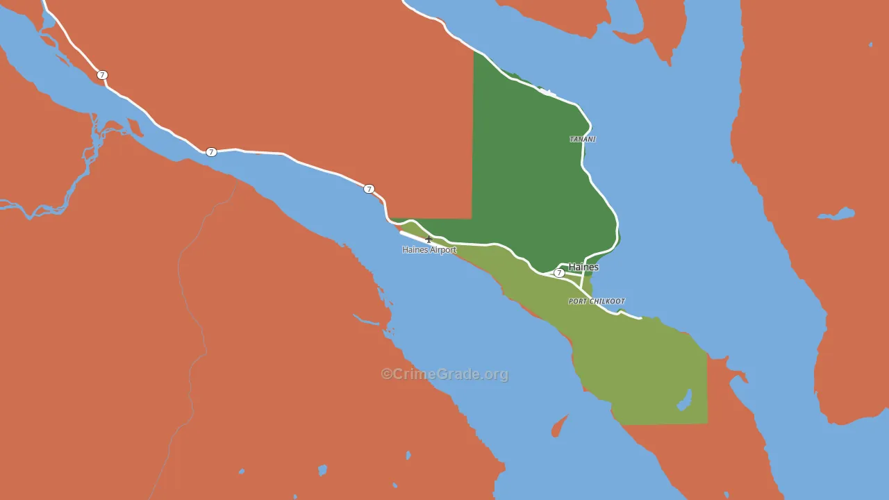 99827, AK Map of Theft Rates