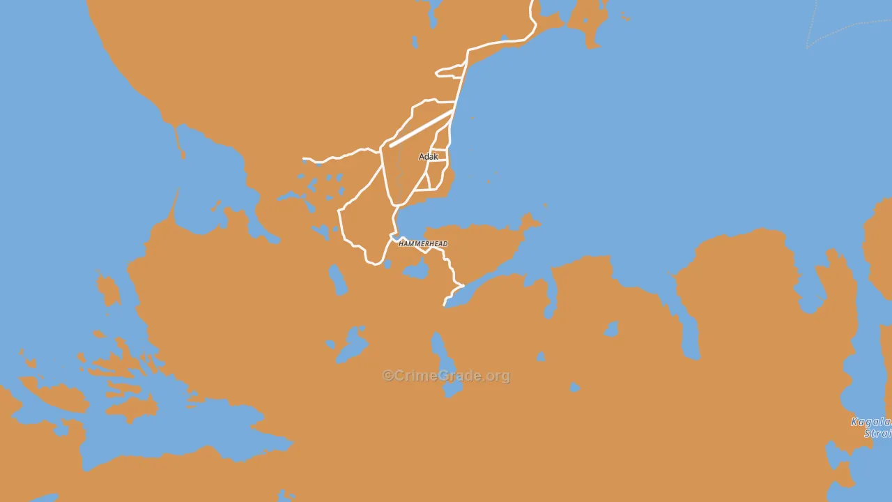 Adak, AK Map of Theft Rates