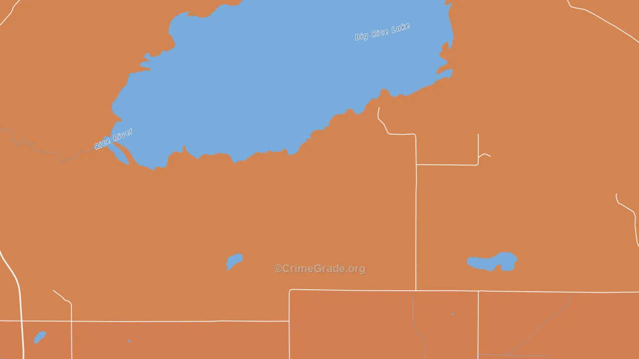 Adolph, MN Map of Theft Rates