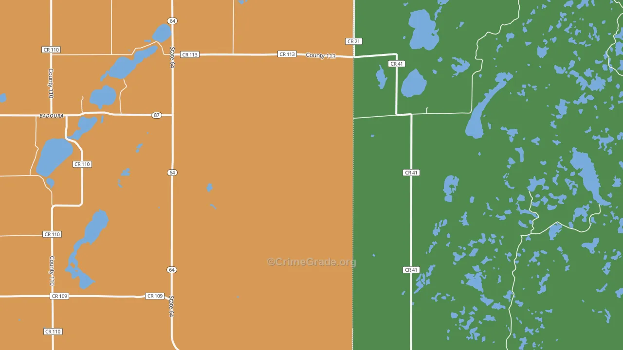 Ah Gwah Ching, MN Map of Theft Rates