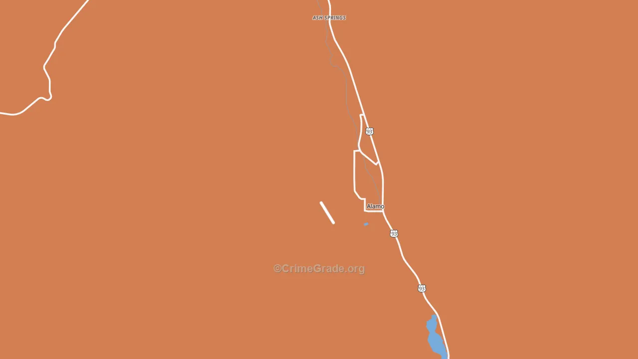 Alamo, NV Map of Theft Rates