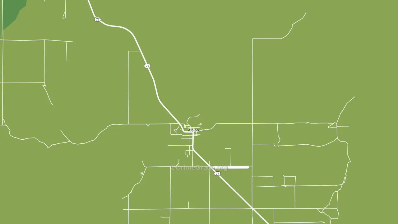 Albion, ID Map of Theft Rates