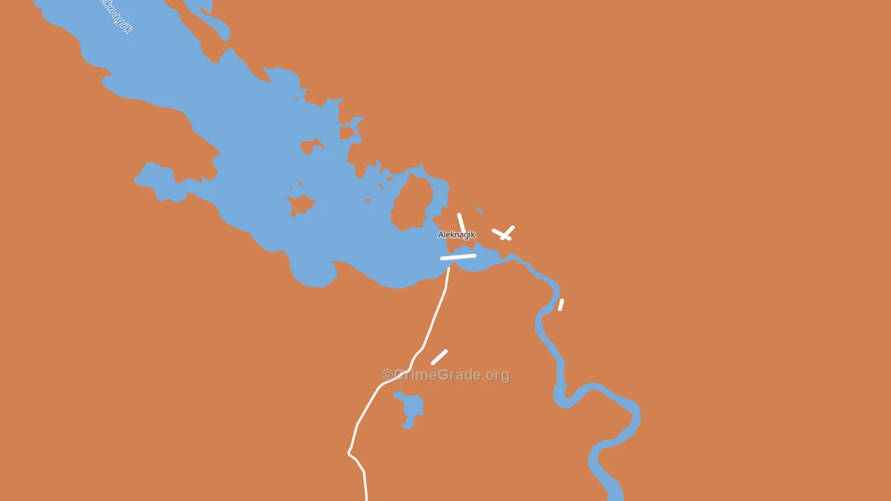 Aleknagik, AK Map of Theft Rates
