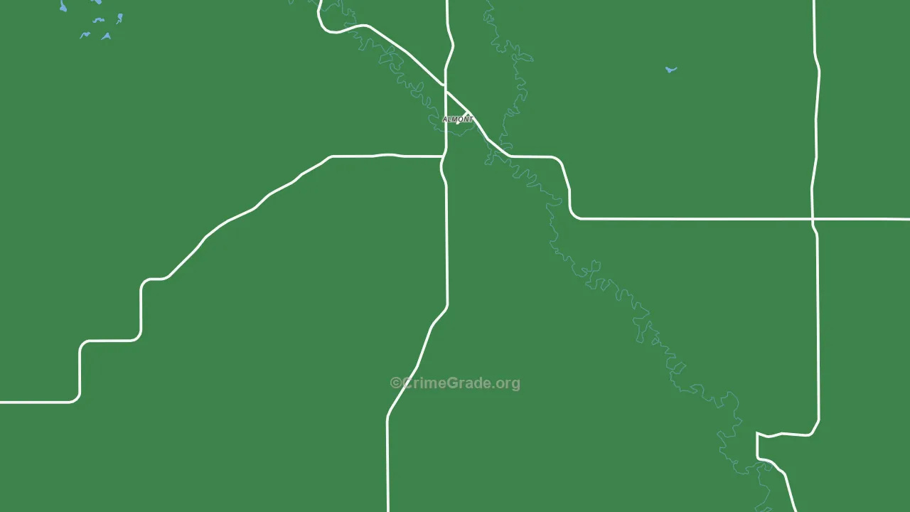 Almont, ND Map of Theft Rates