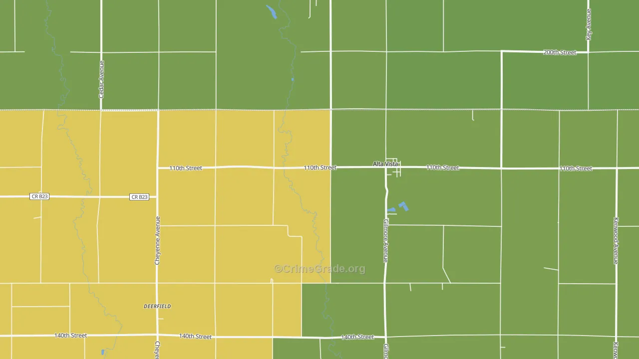 Alta Vista, IA Map of Theft Rates