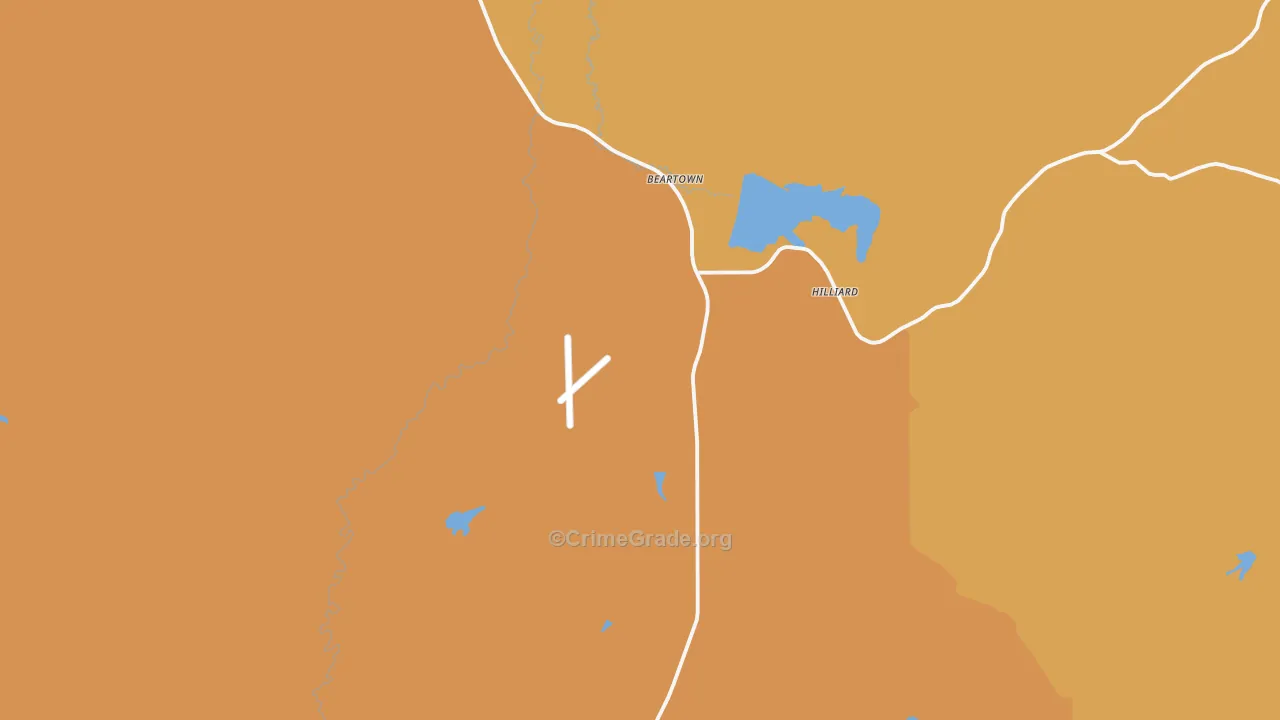 Altamont, WY Map of Theft Rates