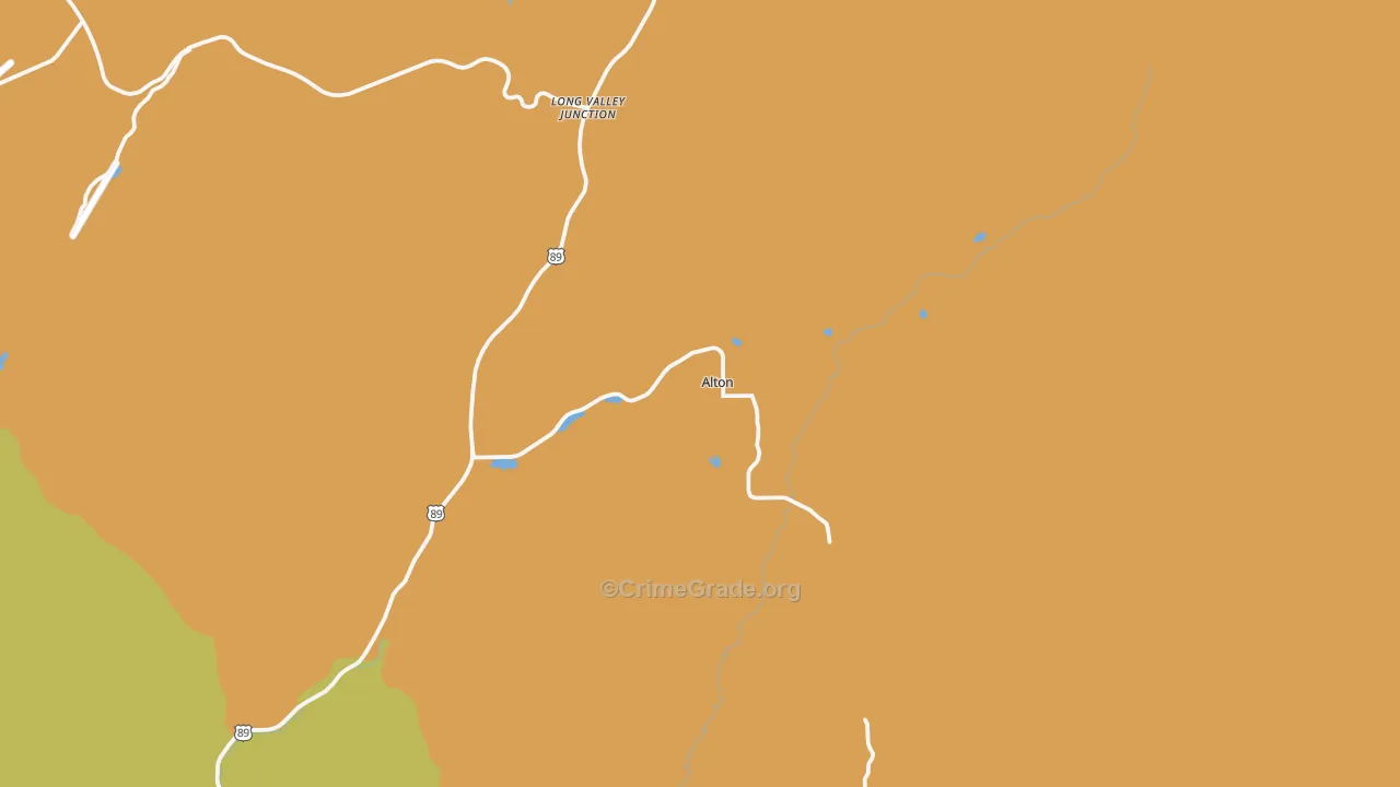Alton, UT Map of Theft Rates