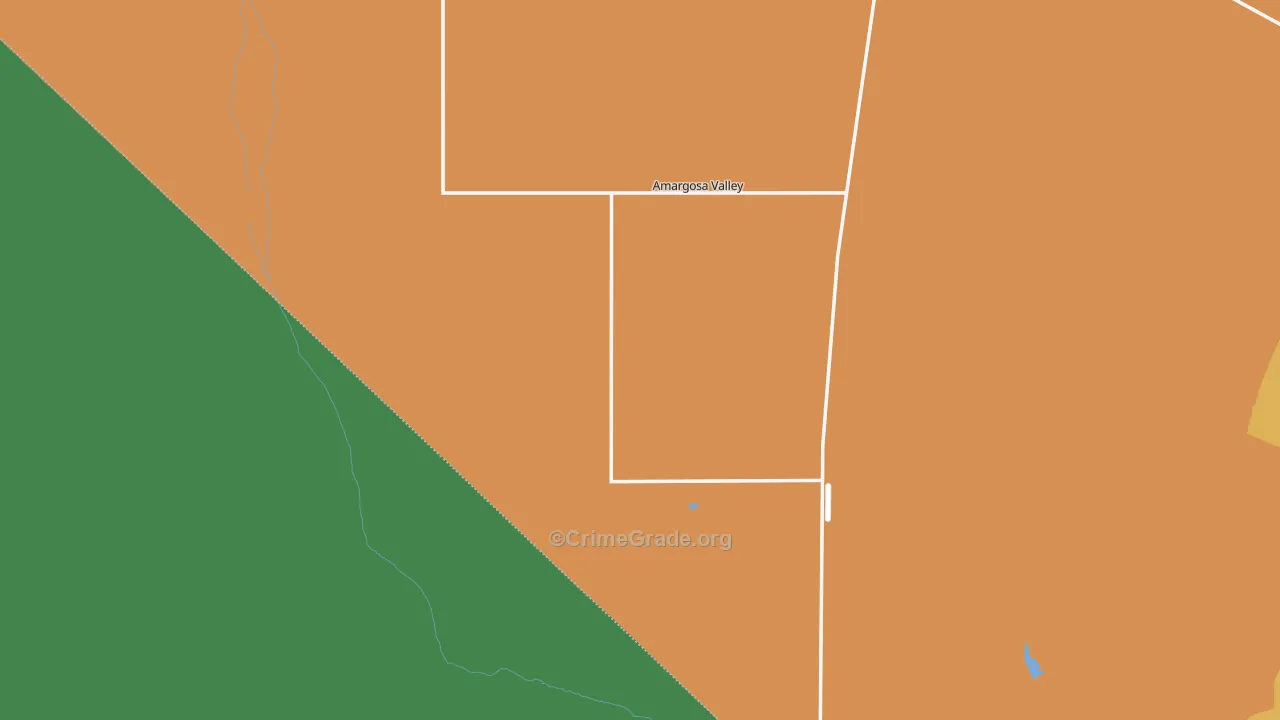 Amargosa Valley, NV Map of Theft Rates