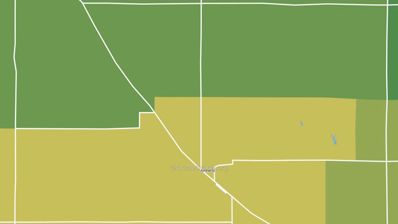 Amherst, NE Map of Theft Rates