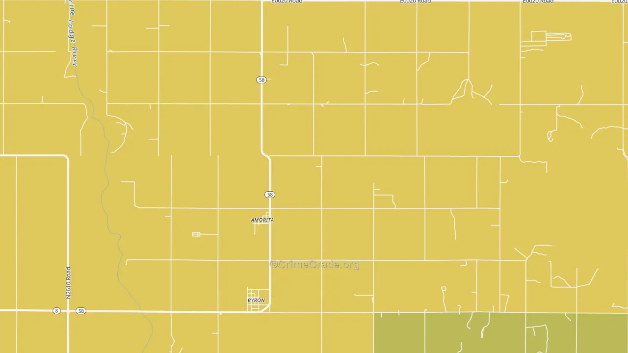 Amorita, OK Map of Theft Rates