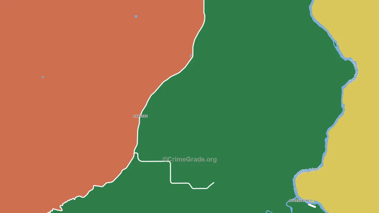 Anatone, WA Map of Theft Rates