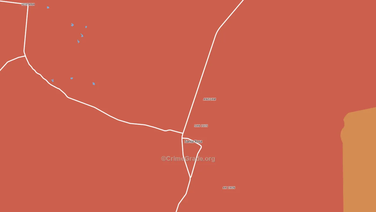 Anegam, AZ Map of Theft Rates